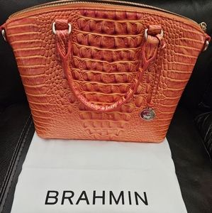 Brahim Duxbury Medium Satchel Dusty Orange